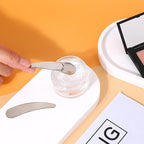 2Pcs Mini Metal Cosmetic Spatulas, Skincare SpatulaMixing