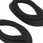 LED Photon Facial Cover Eye Cover Silicone Protective Eye Patch for Skin Rejuvenation Face Guard Device (Black)