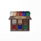 Glitter Eyeshadow Palette, Pressed Pigmented Mineral Ultra Eyeshadow