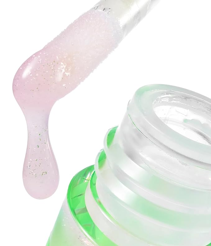 YAWN Lip Gloss Duo | High-Shine Gloss | Soothing Sunflower Seed Oil | Non-Toxic, Cruelty Free, Vegan | Makeup for Kids, Tweens and Teens | Made in USA | Crystal and Purple Gem