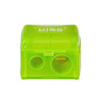 KISS NEW YORK Professional Duo Pencil Sharpener, Convenient, Essential Tool for Eye liner, Lip liner, Sharpens, Easy To Clean, Compact (Sharpener)