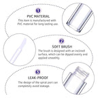 AMORIX 24 Pack 5ml Lip Gloss Tubes with Wand Lip Gloss Containers Lipgloss Supplies Kit with 2pcs Syringes + Labels for DIY Lip Gloss