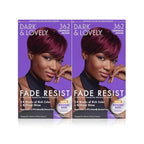 SoftSheen-Carson Dark and Lovely Fade Resist Rich Conditioning Hair Color, Permanent Hair Color, Up To 100 percent Gray Coverage, Brilliant Shine with Argan Oil and Vitamin E, Crimson, 2 Count