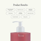 Rosy Night Repair Shampoo – Anti-Dandruff & Damage Repair with Damask Rose Water & Ceramide – Color Safe, Silicone & Sulfate Free (15.22 fl. Oz)