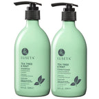 Luseta Tea Tree Mint Shampoo and Conditioner for Hair with Lavender, Tea Tree and Peppermint Oil Clarifying Shampoo and Conditioner, Sooth the scalp Fight Dandruff and Itchy for Women and Men