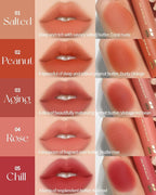 HOLIKA HOLIKA Butter Blur Lip Tint (05 CHILL) - Korean Matte Lip Tint, Lightweight High-Pigmented Lips, Velvety Silky Smooth K-Beauty Lip Makeup, Long Wearing Formula