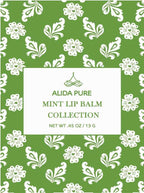 ALIDA PURE Mint Lip Balm Collection, Vegan Lip Balm, Beeswax Free, with Avocado Oil, Organic Jojoba Oil, and Vitamin E, for Dry, Chapped, or Cracked Lips, 3 Tube Set