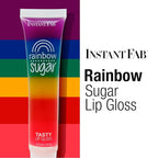STUDIO LIMITED Instant Fab Crystal Shiny Rainbow Lip Gloss Long Lasting Ultra Hydrating Plumping Lip Gloss for women girls Value Pack 14ml/ 0.47oz (Rainbow, 3 Pcs)