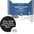 Amazon Basics Makeup Remover Wipes, 25 wipes