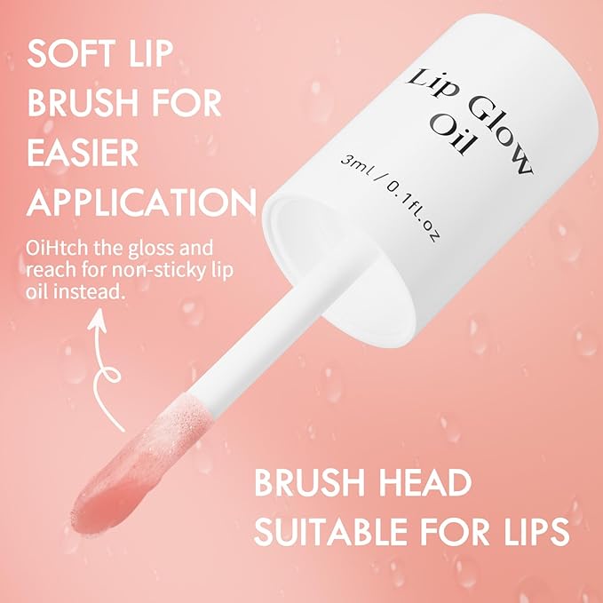 Plumping Lip Oil, Long Lasting Hydrating Plum)