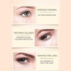Collagen Six Peptide Dissolve Striation Three Color Eye Cream Eye Bags Hydrating Face Skin 60g / 2.03fl.oz