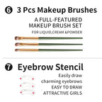 All in One Makeup Kit For Girls - 16 Colors Naked Eyeshadow Palette, 3Pcs Makeup Brushes, Waterproof Eyeliner Pencil, Eyebrow Powder,Eyebrow Pencil,Mascara, Women and Beginners Teens Makeup Gift Set