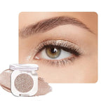 Nude Brown Single Glitter Eyeshadow Makeup, Neutral Powde Eye Shadow for Women, Nude Shimmer Singles Eyeshadow Palette Pigmented Waterproof, sombras para ojos, Girls Monochrome Eyeshadows Gift
