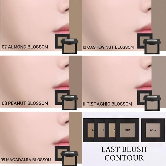 BBIA Last Blush 11 Color / 0.09oz - High Pigment Makeup Blush, Shape, Contour & Highlight Face, Long-lasting, Matte Finish (05 BERRY BLOSSOM)