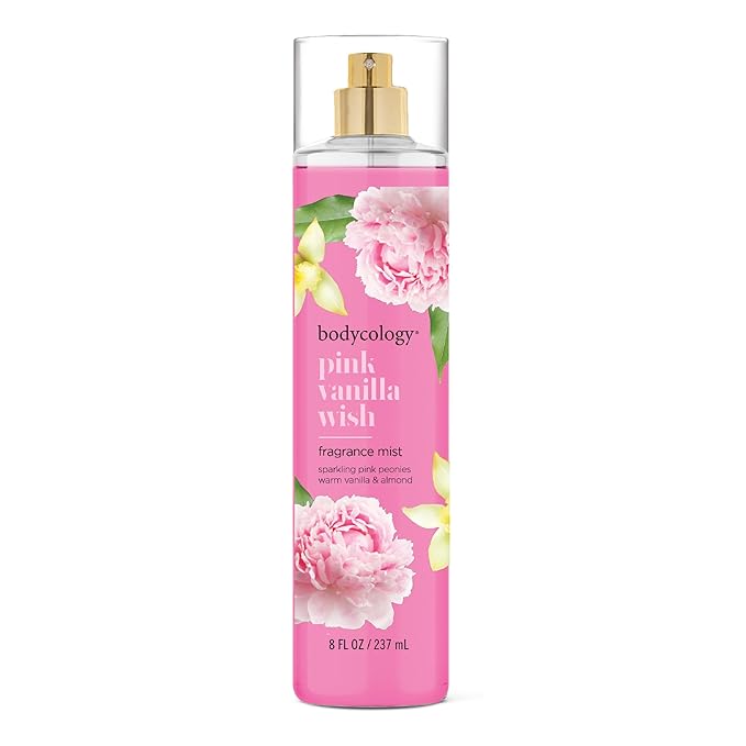 Bodycology Long-Lasting Fragrance Body Mist, Pink Vanilla Wish, 8 fl oz