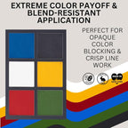 Mehron EDGE Face & Body Paint| Professional Water-Activated Face Paint Makeup | Made in the USA | For Cosplay, Halloween, & SFX (Mulit Color Palette)