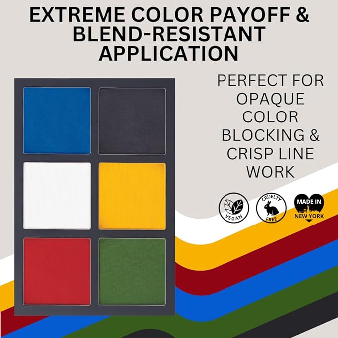 Mehron EDGE Face & Body Paint| Professional Water-Activated Face Paint Makeup | Made in the USA | For Cosplay, Halloween, & SFX (Mulit Color Palette)