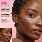 HD Skin Face Essentials Palette with Highlighters -