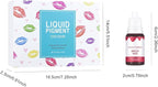 KYDA 12 Colors Lipstick Liquid Pigment Set,DIY Lip Pigment