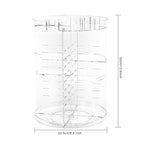 360 rotating makeup organizer with