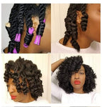 YOROSTAR Perm Rods Set for Natural Hair 40pcs Plastic Cold Wave Rods for Long Short Hair Rollers Large Hair Curling Rods for Women Purple