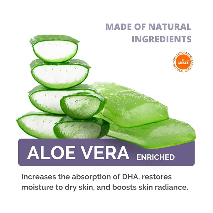 Sun Laboratories By Giesee Ultra Dark Spray Tan Solution 1/2 Gallon - Professional Sunless Tanning Spray for Airbrush Tan, Self Tanner Mist, Sun Tanning Lotion, Fake Tan