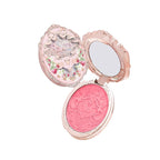 Flower Knows Strawberry Rococo Embossed Blush;Pink Matte Finish;Buildable & Blendable Powder Blush for cheeks,Natural Flush for All Skin Tones(G01 Romantic Blossom,4.6g)
