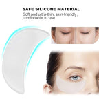 2Pcs Anti‑Wrinkle Face Eye Patch, Reusable Silicone Eye Pad Sticker for Face Caring