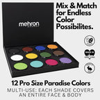 Mehron Makeup Paradise Makeup AQ ProPalette - 12 Colors