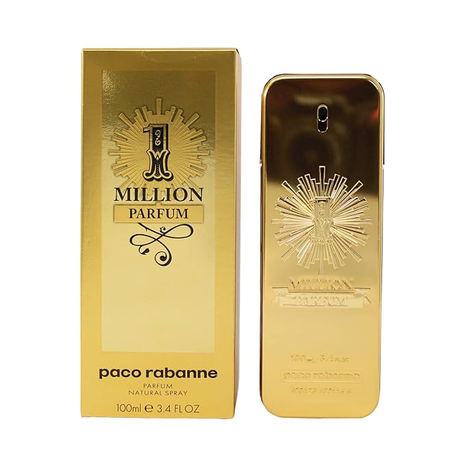 Paco Rabanne One Million for Men Parfum Natural Spray, 3.4 Ounce