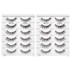 Ardell Demi Wispies False Eyelashes Multipack – Natural Lashes Wispy with Invisiband for Lightweight Comfort, 6 Pairs x 2 Pack