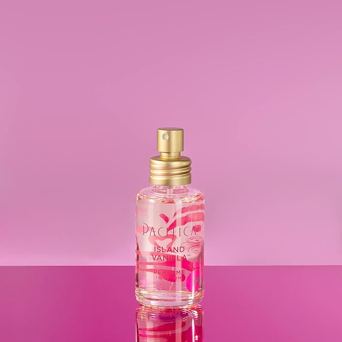 Pacifica Island Vanilla Spray Perfume & Hair and Body Mist Set – Tahitian Vanilla Clean Fragrance Duo, Essential Oil Blend, Alcohol-Free Hair/Body Mist Clean Beauty 100% Vegan & Cruelty-Free