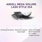 Ardell Mega Volume Lash 254 Multi-Layered False Lashes with Curl Technology, 4 pairs