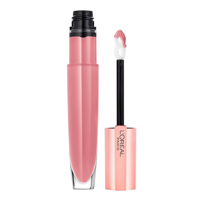 L'Oreal Paris Glow Paradise Hydrating Tinted Lip Balm-in-Gloss with Pomegranate Extract & Hyaluronic Acid, Ultra-Gentle, Non-Sticky Formula, Blissful Blush, 0.23 fl oz