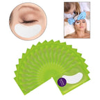 55 Pairs Set, Under Eye Hydrogel Pads, Professional Lint Free Eye Mask Eyelash Extension Gel Patches Kit for Adhesive Lash Beauty Tool (Green)