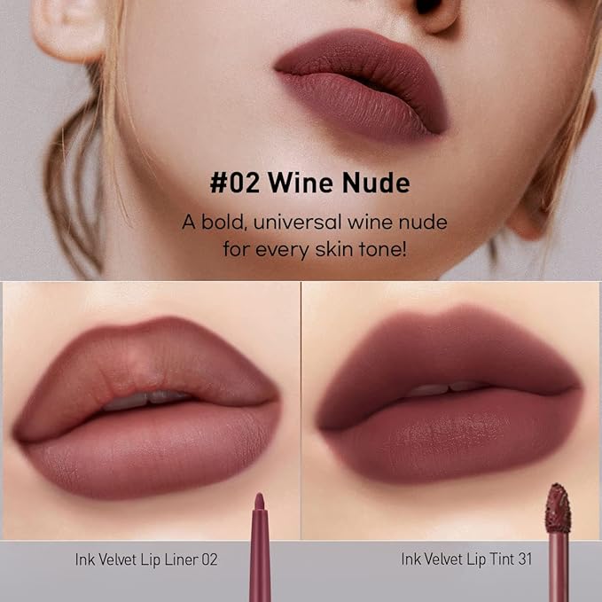 Peripera INK VELVET LIP LINER (002 WINE NUDE) LIP