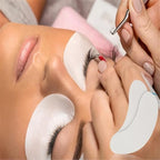 100 Pairs Set，Eye Gel Patches,Under Eye Pads Lint Free Lash Extension Eye Gel Patches for Eyelash Extension (purple)