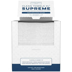 Clean Skin Club Clean Towels XL™ Supreme, 100% USDA Biobased Dermatologist Approved Face Towel, Gentle Exfoliation, Disposable Facial Washcloth, Makeup Remover Dry Wipes, 50 Count
