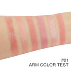 6-in-1 Cream & Powder Makeup Palette – Blush Highlighter & Eyeshadow, Matte & Shimmer Nude Tones, Travel-Friendly Compact for Daily & Travel Use 01