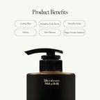 Dark Beer Biome Shampoo - Vegan Anti-Hair Loss Sclap Care with Caffeine & Green Mint Complex for Thicker Stronger Hair- Deep Cleansing, Oil Control & Cooling Effect, Sulfate-Free 500 ml / 16.9 fl oz