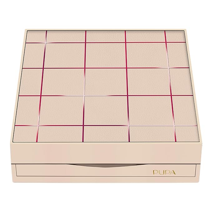 Pupa Milano Pupart M Makeup Palette, 001 Nude, 0.6 oz - Makeup Kit - Blush - Concealer - Highlighter - Eyeshadow - Lip Gloss - Lip Cream - Face Makeup