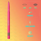 Juvia's Place Coffee Shop Luxe Lip Liner: Espresso - Colorstay Matte Finish Lip Pencil, Makeup for Natural Long Lasting Beauty and Sensational Wear, Lip Stain Kiss Proof Cometics