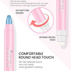 Kaely 2in1 Cream Eye Shadow Brightener Sticks for Eyes, Pencil Eyeshadow Applicator Stick Waterproof Pigmented, Eye Shadow Palette Highlighter Makeup, sombras para ojos, 10 Sky Blue Shimmer