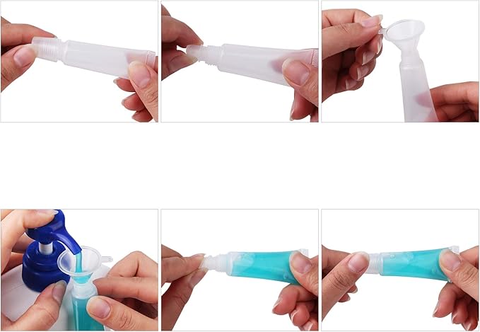 50Pcs 10ml Empty Lip Gloss Tubes Empty Lip Balm Tubes for DIY Lip Gloss Balm Cosmetic