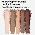 5 Colors Matte Eyeshadow Makeup Palette,Nude Pink Light Dark Brown Taupe Highly Pigmented Natural Neutral Eye Shadow Palette,Long Lasting Waterproof Naturing-Looking Women Girls Eye Shadow,Blendable