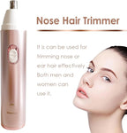 Electric Razor for Women, Hair Trimmer for Bikini Legs Womens Shaving Eyebrow Lips Body Face Beard Mustache Nose Arm Armpit Facial Hair Removal for Women's Shaver 4 in 1 Kit, Type-C Charging Port