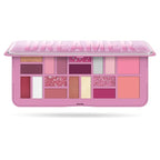 Pupa Milano Make-Up Palette L, 004 Pink, 0.71 oz - 18 Pan Eyeshadow and Blush Palette, Matte, Shimmer, Metallic Finishes - Blendable Velvety Texture Blush Powder - Talc-Free - Eco-Friendly Packaging