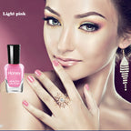 Non Toxic, Easy Peel Off and Fast Dry Nail Polish Set for Pack, Eco Friendly & Organic Water Based Nail Polish for Women,Teens (6 Bottles, 5ML)