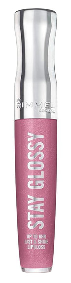 Rimmel Stay Glossy Lip Gloss Bundle - 640 All Day Seduction & 030 Cake for Breakfast, 18oz Each