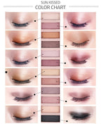 BestLand 12-Color Nude Eyeshadow Palette - Natural Nude Matte & Shimmer Glitter Pigment Eye Shadow Palette Set - Waterproof Smokey Professional Beauty Makeup Kit (B Shimmer)